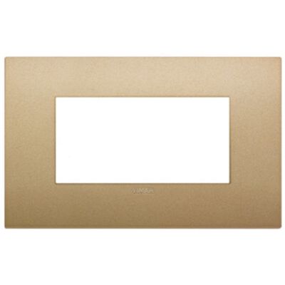 Vimar 19654.78 Arke - placca 4 moduli oro matt