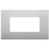 Vimar 19654.79 Arke - 4-module plate in matt silver