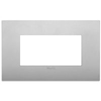 Vimar 19654.79 Arke - Placa 4 módulos en plata mate