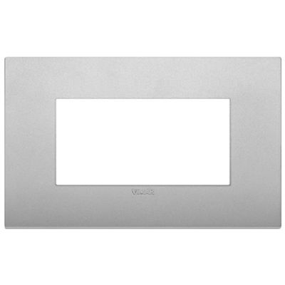 Vimar 19654.79 Arke - placca 4 moduli silver matt
