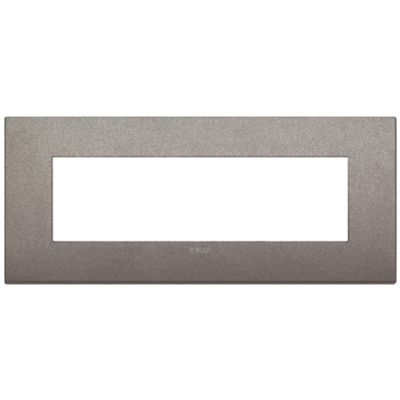 Vimar 19657.04 Arke - Placa 7 módulos en titanio mate
