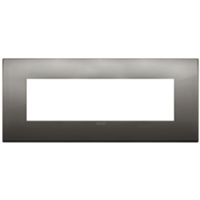 Vimar 19657.09 Arke - placca 7 moduli cromo nero