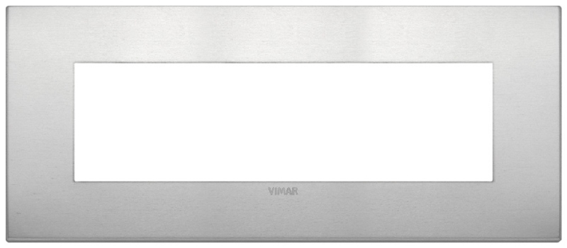 Vimar 19657.15 Arke - Placa 7 módulos aluminio natural