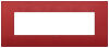 Vimar 19657.75 Arke - placca 7 moduli rosso matt