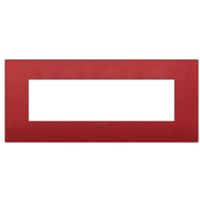 Vimar 19657.75 Arke - Placa 7 módulos en rojo mate