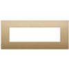 Vimar 19657.78 Arke - 7-module plate in matt gold