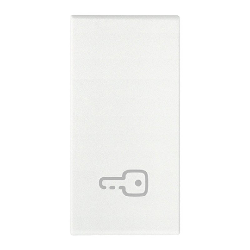 Arke White - tapa de llave con símbolo de llave para interruptor o desviador