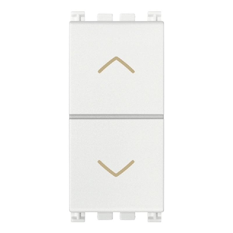 Arke White - Double button interlocked with arrows