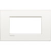 LivingLight Air - Assiette monochrome 4 places en métal blanc pur