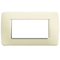 Luna - Placa de resina de marfil de 4 lugares