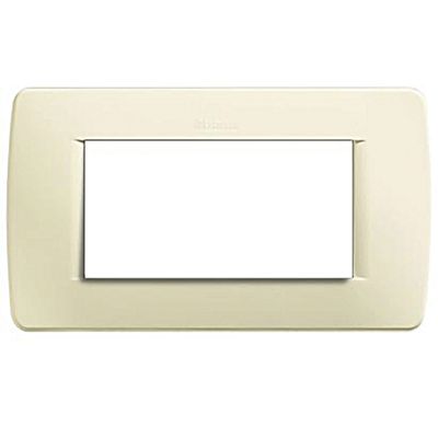 Luna - Placa de resina de marfil de 4 lugares