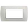 Luna - light gray 4-place resin plaque