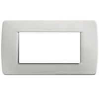 Luna - placa de resina de 4 plazas gris claro