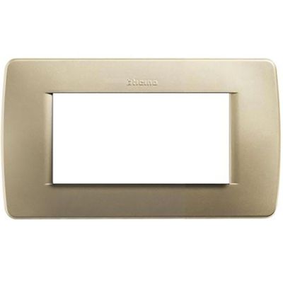 Luna - metallic yellow 4-place resin plaque