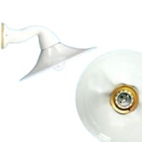 Aplique Godet ø280 con brazo de porcelana