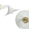 Godet gold line ø180 wall light with porcelain arm