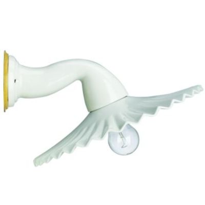Aplique Ventaglio ø180 con brazo de porcelana