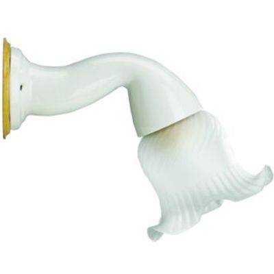 Iris wall lamp with porcelain arm
