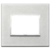 Vimar 21653.02 Eikon - next gray 3-module plate