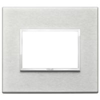 Vimar 21653.02 Eikon - placca 3 moduli grigio next