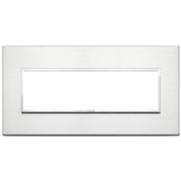Vimar 21657.01 Eikon - Plaque aluminium brillant 7 modules