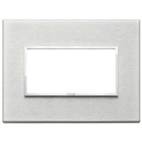 Vimar 21654.02 Eikon - 4 module next gray plate