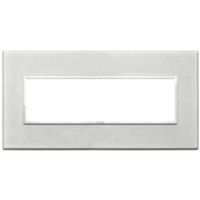 Vimar 21657.02 Eikon - placa next gris de 7 módulos
