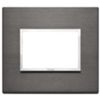 Vimar 21653.03 Eikon - 3 module lava gray plate