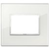 Vimar 21653.70 Eikon - 3-module diamond white plate