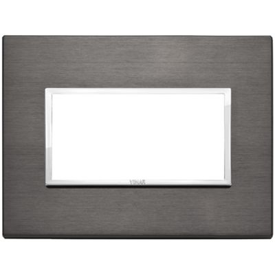 Vimar 21654.03 Eikon - Placa 4 módulos gris lava