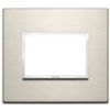 Vimar 21653.04 Eikon - 3-module light bronze plate