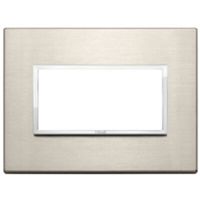 Vimar 21654.04 Eikon - placa 4 módulos bronce claro