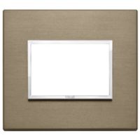 Vimar 21653.05 Eikon - Plaque bronze foncé 3 modules