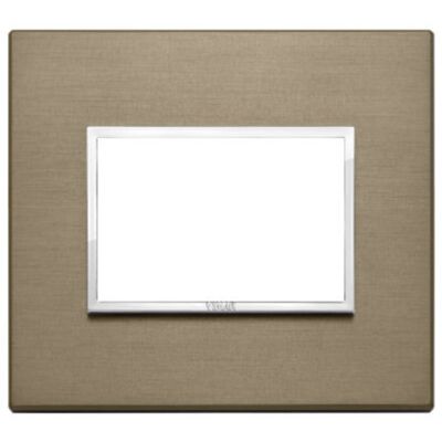 Vimar 21653.05 Eikon - Plaque bronze foncé 3 modules