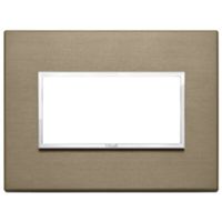 Vimar 21654.05 Eikon - plaque 4 modules bronze foncé