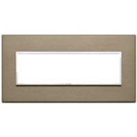 Vimar 21657.05 Eikon - plaque 7 modules bronze foncé