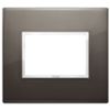 Vimar 21653.06 Eikon - 3-module plate in sapphire black