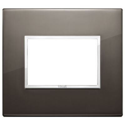 Vimar 21653.06 Eikon - placca 3 moduli nero zaffiro