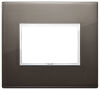 Vimar 21653.06 Eikon - 3-module plate in sapphire black