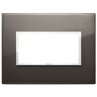 Vimar 21654.06 Eikon - placca 4 moduli nero zaffiro