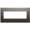 Vimar 21657.06 Eikon - 7-module plate in sapphire black