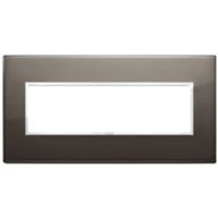 Vimar 21657.06 Eikon - 7-module plate in sapphire black