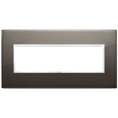 Vimar 21657.06 Eikon - 7-module plate in sapphire black