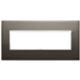 Vimar 21657.06 Eikon - Plaque 7 modules en noir saphir