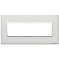 Vimar 21657.07.01 Eikon - 7 module silver plate