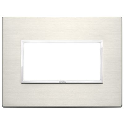 Vimar 21654.08 Eikon - Placa de titanio de 4 módulos
