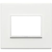 Vimar 21653.17 Eikon - plaque de recouvrement 3 modules blanc total 