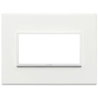 Vimar 21654.17 Eikon - placa 4 módulos blanco total 