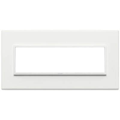 Vimar 21657.17 Eikon - Placa 7 módulos blanco total 