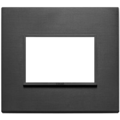 Vimar 21653.18 Eikon - total black 3-module cover plate